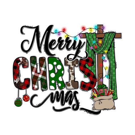 Merry Christmas Cross PNG, Merry Christmas, Christmas Cross Png ...