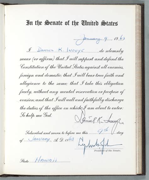 The Oath of Office: The First Act of the First Congress – Pieces of History