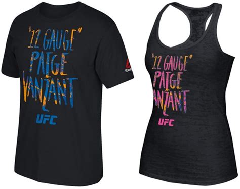 Paige VanZant UFC 191 Reebok Marker Type Shirt | FighterXFashion.com