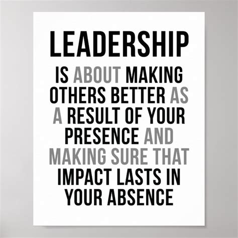 Leadership Quotes Poster | Zazzle