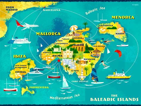 Map of The Balearic Islands | Behance