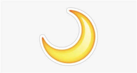 "crescent Moon Emoji" Stickers By Lazyville - Half Moon Emoji ...