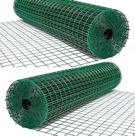 Multipurpose Green PVC Welded Wire Garden Fence 19 Gauge Chicken Wire Fence - China Wire Mesh ...