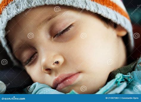 Tired child sleeping stock image. Image of peace, caucasian - 21307283