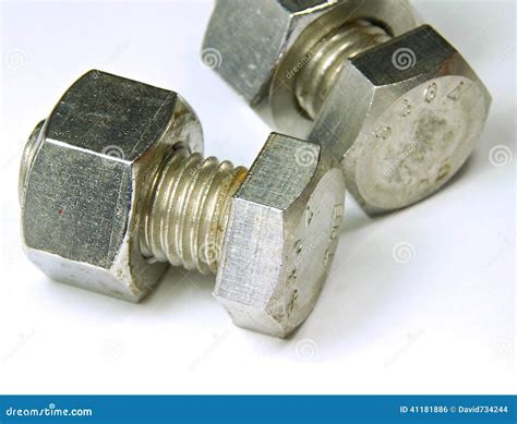 Stainless Steel Nut and Bolt Stock Photo - Image of obedience ...