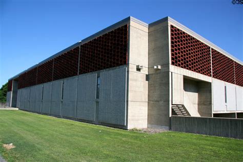 Concrete walls of Alcuin Library at St. John's University. Collegeville, MN.