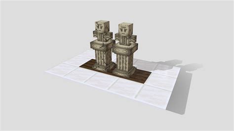 Old Man Statue - Minecraft Model - 3D model by ChrisPy Biker (@chrispybiker) [3f3bf38] - Sketchfab