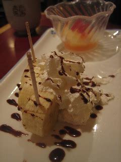 Masu - Dessert | Banana with whipped cream. Fruit cocktail w… | Flickr