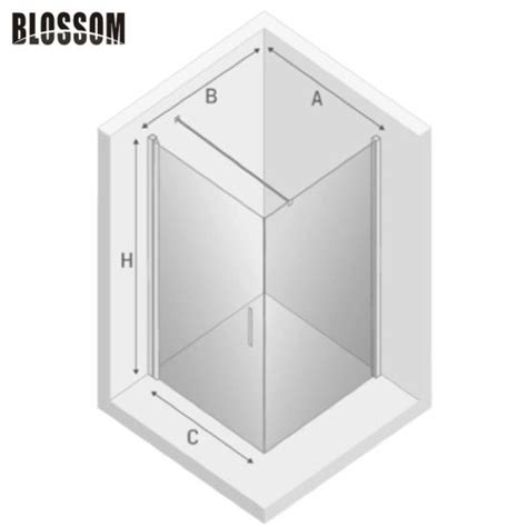 China Bathroom Standard Glass Enclosure Black Shower Cubicle Sizes with ...