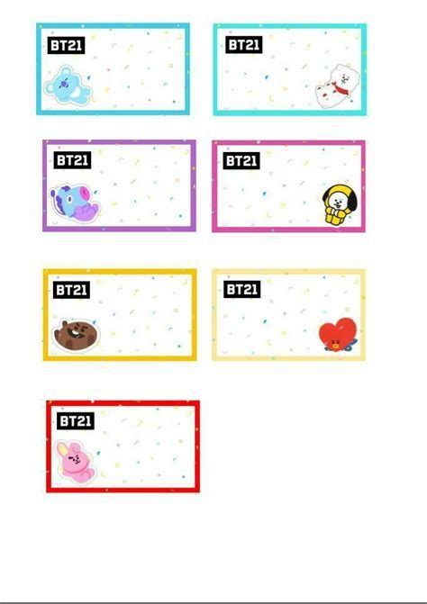 BT21 Memo Pad Pop / BTS Notepads Speech Bubble / K-POP | Bts school ...