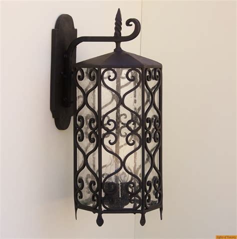 Spanish Revival Outdoor Lighting/ Fixturer- Wrought Iron | Outdoor ...