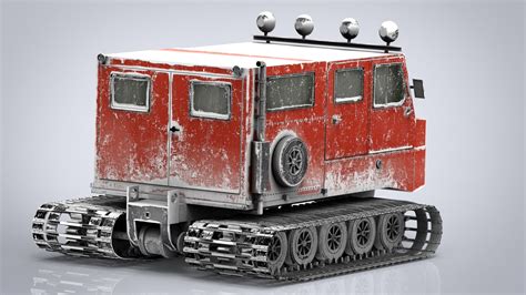 Snowcat snow vehicle 3D model | CGTrader