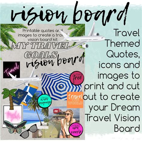 Travel Vision Board Printables