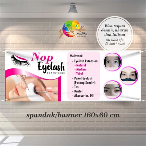 Jual Spanduk Banner 160x60 Cm Spanduk Eyelash, Spanduk Salon, Spanduk Nail Art | Shopee Indonesia