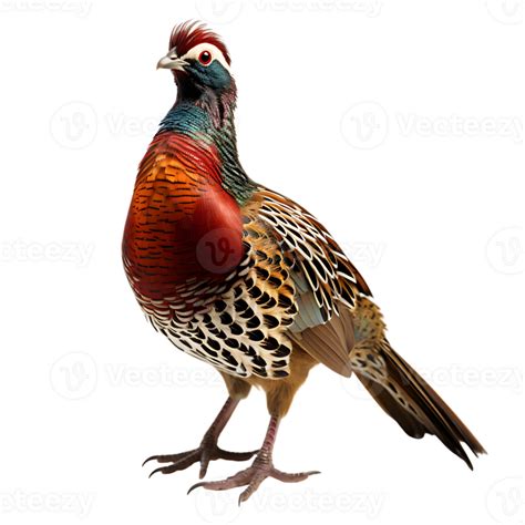 Beautiful pheasant bird on transparent background. ai generated ...