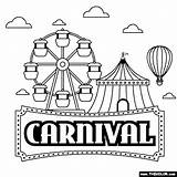 Carnival Coloring Page sketch template