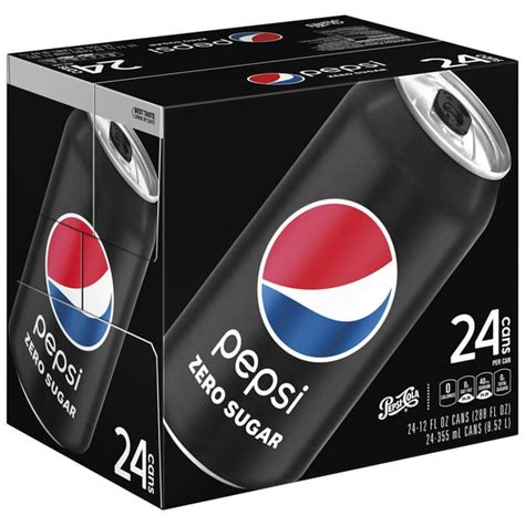 Pepsi Zero Sugar, 12 oz Cans, 24 Count - Walmart.com - Walmart.com