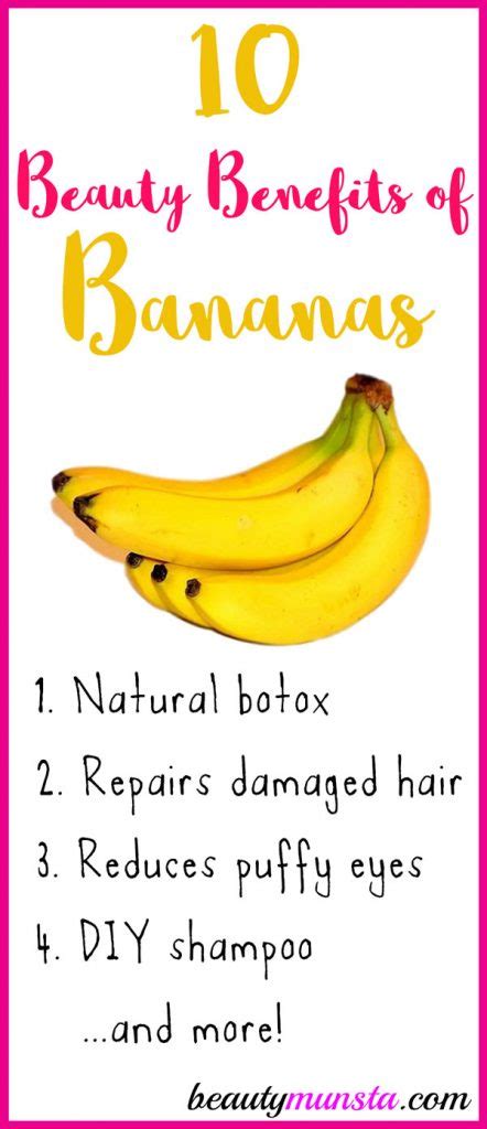 10 Amazing Beauty Benefits of Banana for your Skin & Hair - beautymunsta - free natural beauty ...