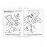 Road To Calvary Coloring Book  Stations Of The Cross For Kids – Holy sketch template