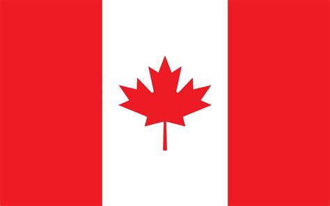 Canada flag flat design vector #327550 - TemplateMonster