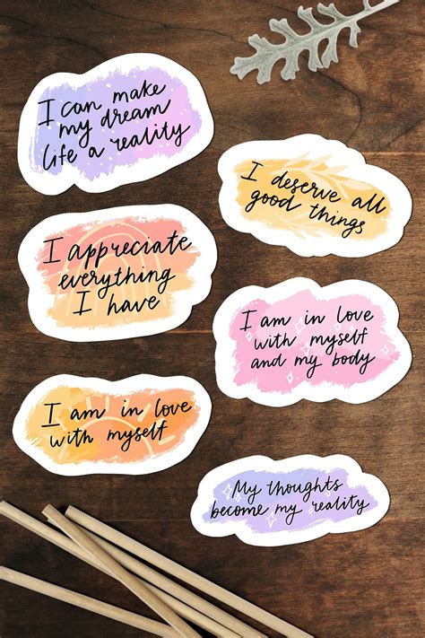 Positive Affirmation stickers