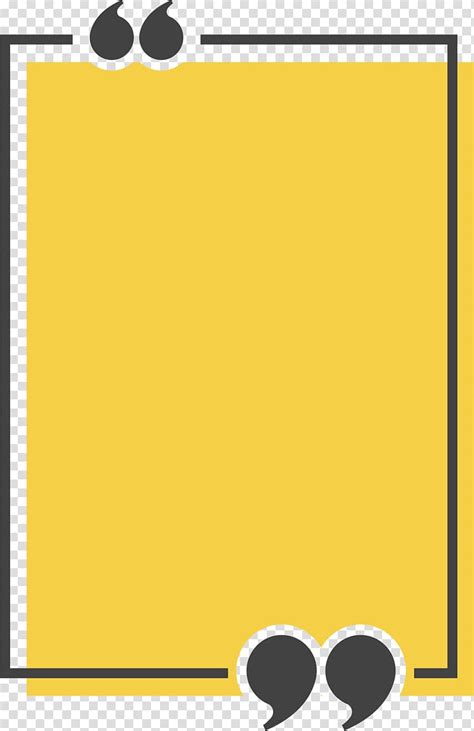 Congee Text box Quotation Icon, Yellow rectangle title box, yellow and black illustration ...