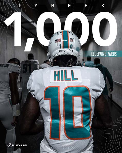 [Miami Dolphins] Hill over 1000 receiving yards : r/nfl