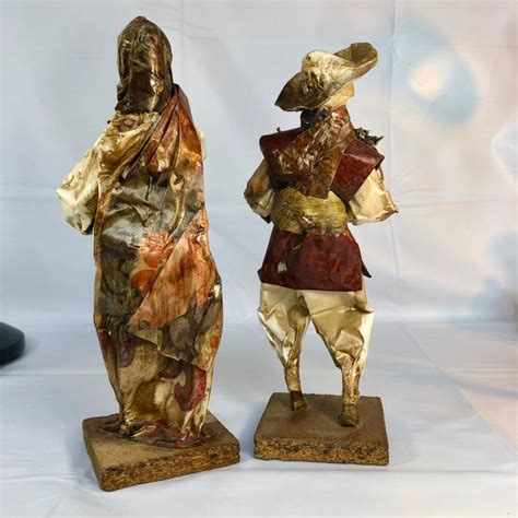 Vintage Mexican Folk Art Farmer Couple | EstateSales.org