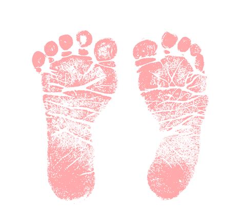 Baby Girl Feet Clip Art Pics For Pink Baby Footprint Clipart | Baby feet art, Baby girl art ...