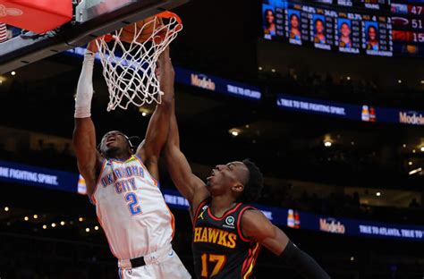 Shai Gilgeous-Alexander is dunking the ball more this year