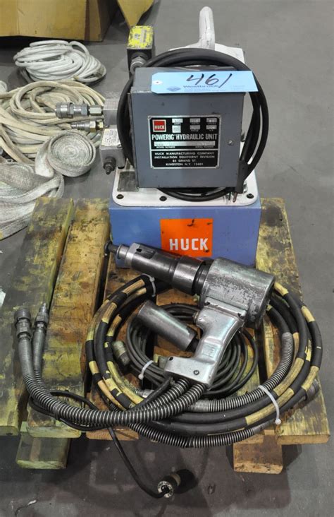 Huck Fastener Gun with Model 940 Hydraulic Unit, S/n 3470, 1 1/8-HP on (1) Pallet