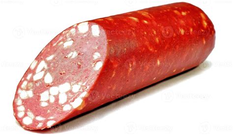 cervelat, smoked sausage over white 13042695 Stock Photo at Vecteezy