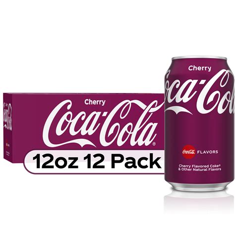 Coca-Cola Cherry Soda Pop, 12 fl oz, 12 Pack Cans - Walmart.com