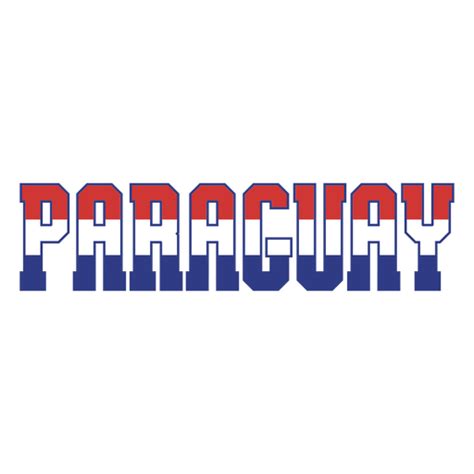 Paraguay Soccer Team Flag Sticker PNG & SVG Design For T-Shirts