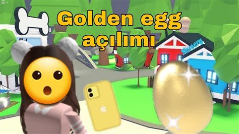 2. Golden Egg açılımı 😱😍 İçinden ne çıktı 🤔 | Adopt me | Roblox Türkçe ...