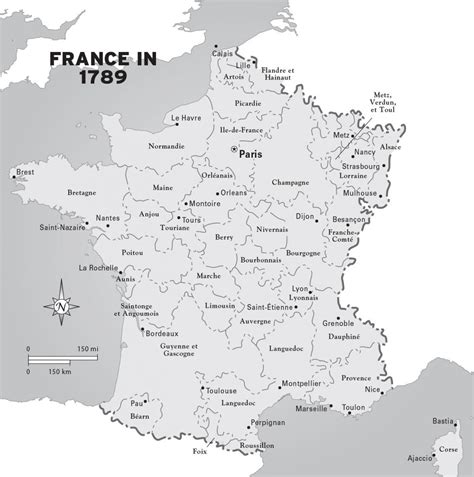 Map of France in 1789 - Map of France during french revolution (Western ...