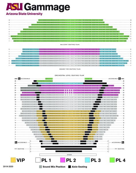 gammage seating chart | Brokeasshome.com