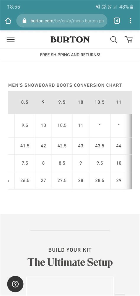 burton step on bindings size chart - jeanblaschke