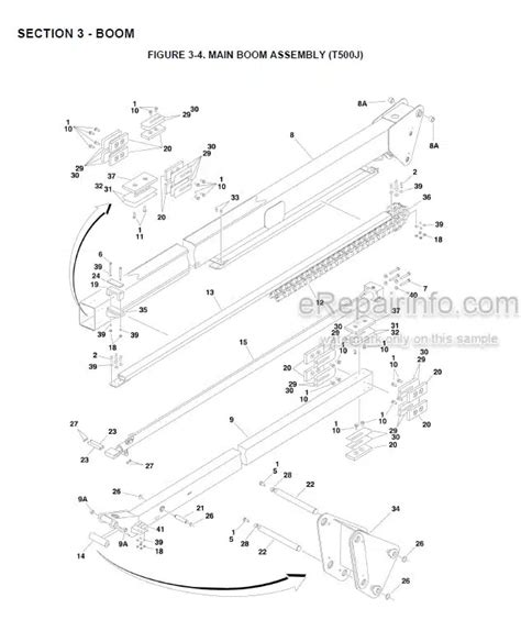 JLG T350 T500J Illustrated Parts Manual Boom Lift 3121199