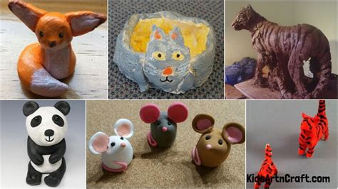 Air Dry Clay Ideas Featuring Animals - Kids Art & Craft