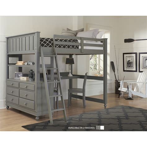 Full Size Loft Bed With Desk - VisualHunt