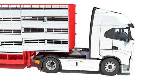 Animal Transporter Truck and Trailer - 3D Model by 3D Horse