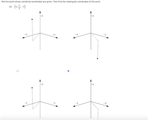 Solved Plot the point whose cylindrical coordinates are | Chegg.com