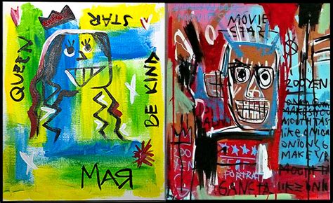 Jean-Michel Basquiat Inspired Self-Portraits - Craft Project Ideas