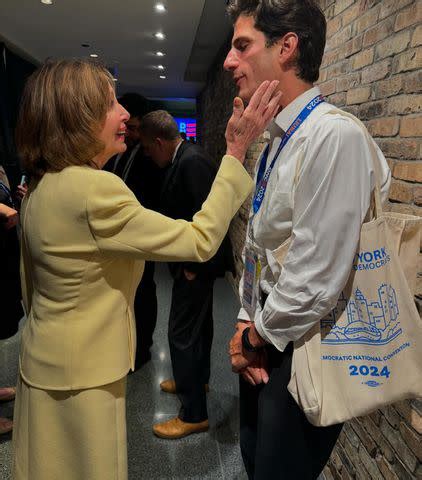 Nancy Pelosi Greets Jack Schlossberg at the DNC, Mirroring Throwback ...