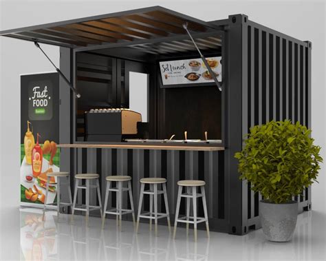 10ft Container Kiosk - 3D Model by yurry