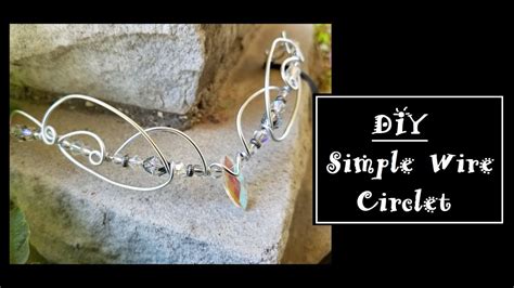 DIY Simple Wire Wrapped Circlet - YouTube