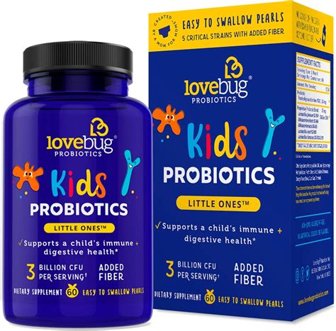 Amazon.com: Lovebug Probiotic for Kids | Multi-Strain 10 Billion CFU | Constipation & Stomach ...