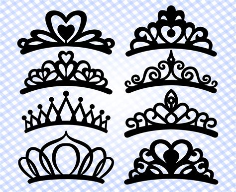 Crown Svg Cutting File Tiara Svg Crown Clipart Crown Etsy | Images and ...