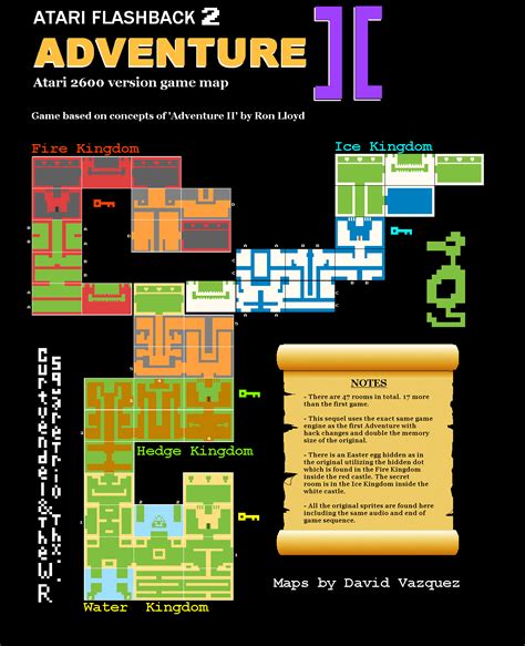 Adventure game map Vintage Video Games, Classic Video Games, Video Game ...